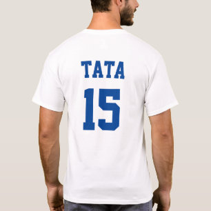 T-shirt Tata Serbe Papa Blue Jersey Numéro 15