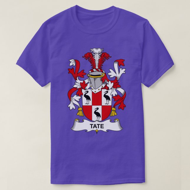 T-shirt Tate Coat d'armoiries Famille Crest (Design devant)