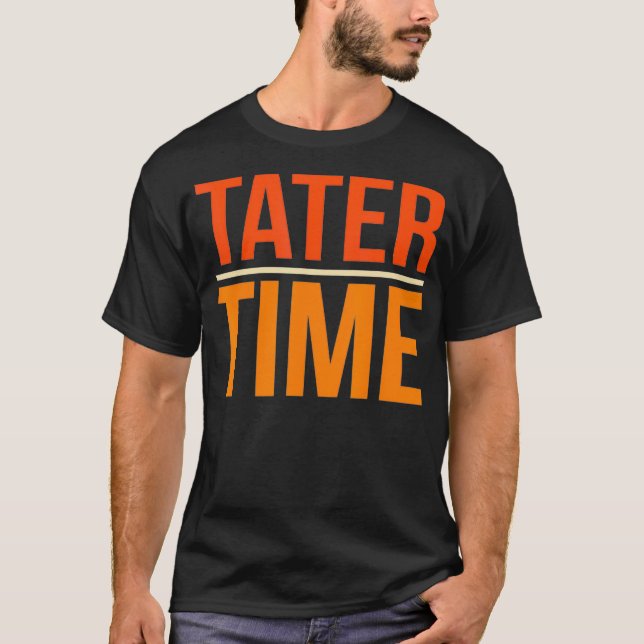 T-shirt Tater Time Fun Turquie Thanksgiving Famille Hommes (Devant)