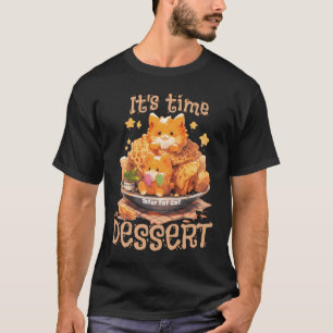 T-shirt Tater Tot Cat en tasse de gaufre.