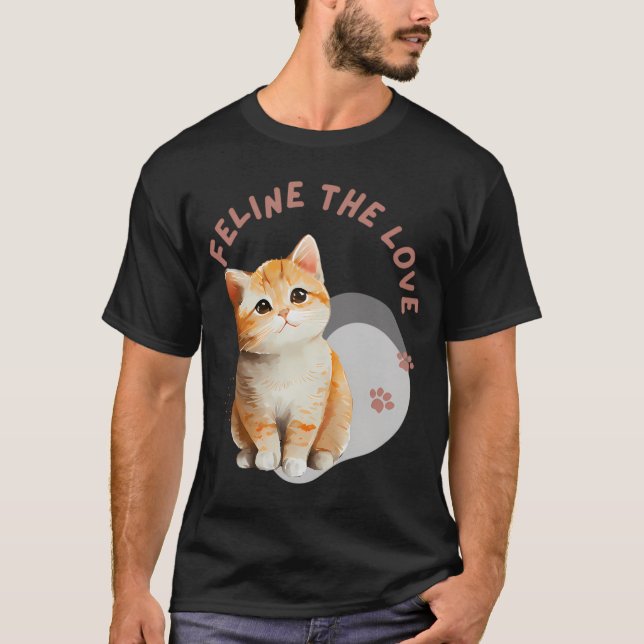 T-shirt Tater Tot cat Meow Art Abstrait (Devant)