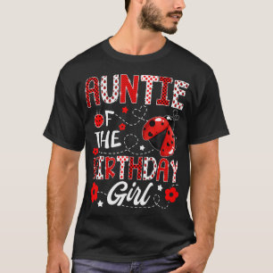 T-shirt Tatie du jour de la fille fêtée Ladybug Tatie Bug