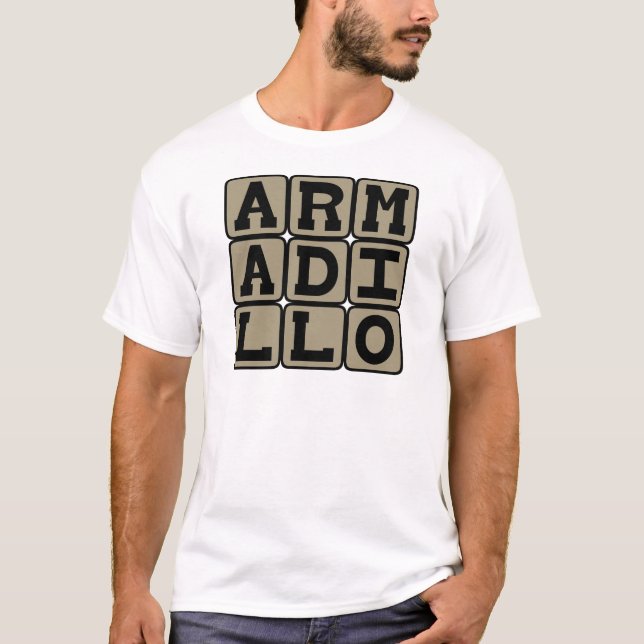 T-shirt Tatou, mammifère placentaire (Devant)