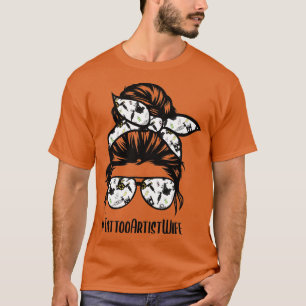 T-shirt Tatouage Artiste femme vie chaotique lun cheveux l