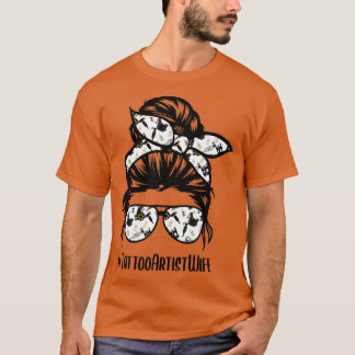 T-shirt Tatouage Artiste femme vie chaotique lun cheveux l