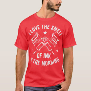 T-shirt Tatouage Artiste Tatouage Tatouage Aimer L'Odeur