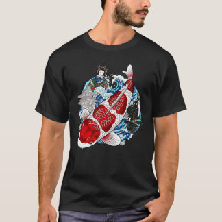 T-shirt Tatouage asiatique | Poisson Koi japonais | T-Shir