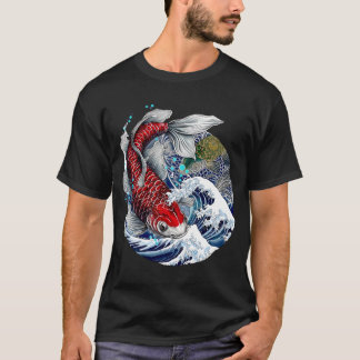 T-shirt Tatouage asiatique | Poisson Koi japonais | T-Shir