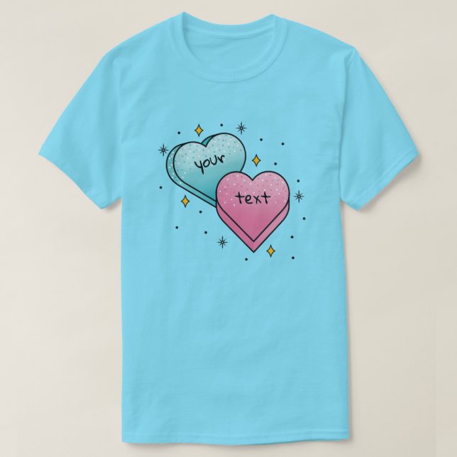 T-shirt Tatouage Candy Hearts - Créez votre propre (Design devant)