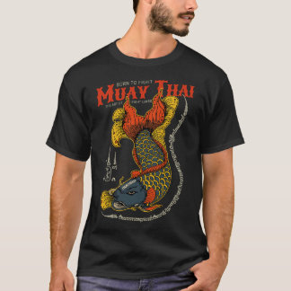 T-shirt Tatouage classique de poisson thaïlandais Muay