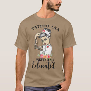 T-shirt Tatouage CNA Enchaîné Et Éduqué Forte Femme In