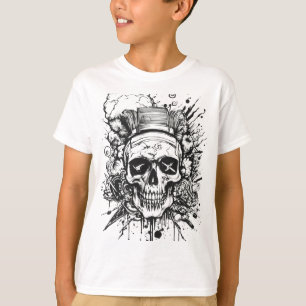 T-shirt tatouage crâne