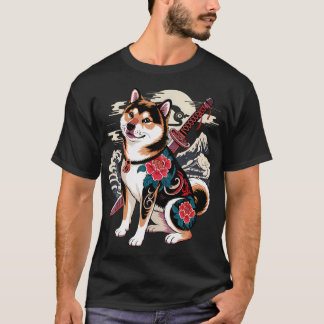 T-shirt Tatouage d'art japonais Yakuza Samouraï Shiba