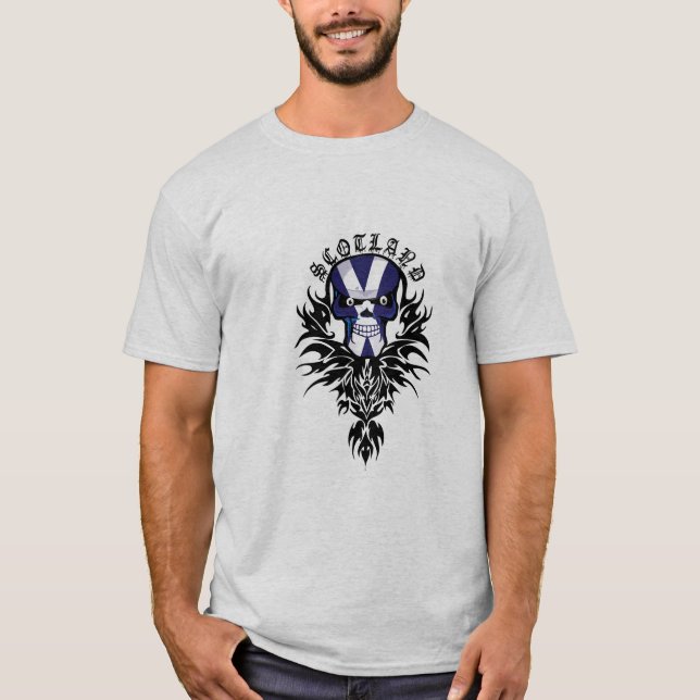 T-shirt Tatouage de crâne de l'Ecosse (Devant)