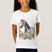 Tatouage de dessin animé d'Appaloosa avec bordure 