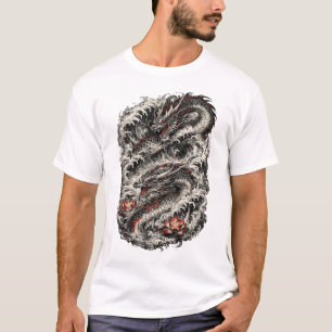 T-Shirt Tatouage de Dragon Japonais   Irezu Tradit