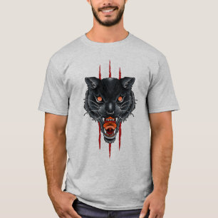 T-shirt Tatouage de griffe de panthère noire