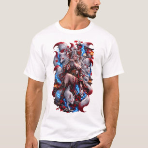 T-Shirt Tatouage de Guerrière Oni Japonaise   Irez