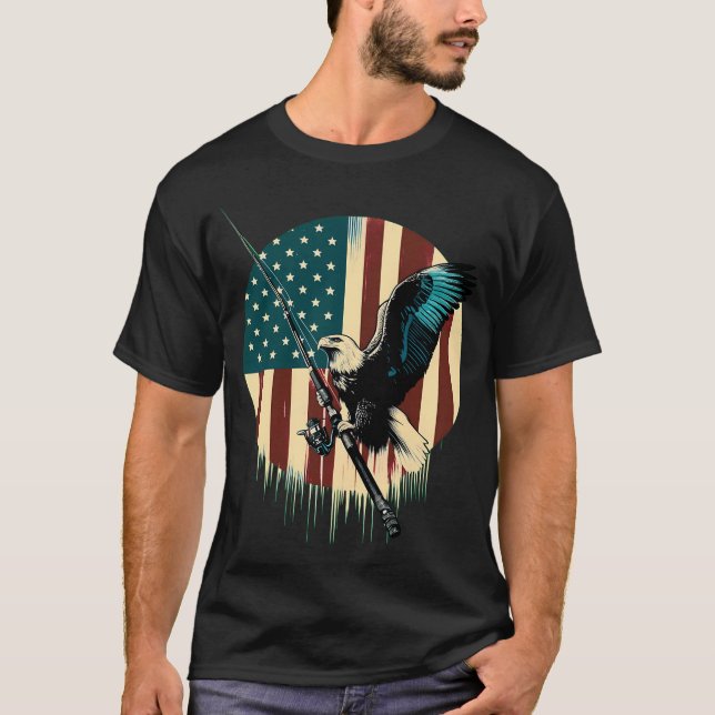 T-shirt Tatouage de leurre de pêche (Devant)