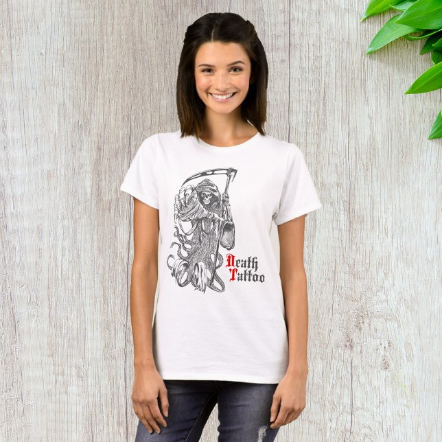 T-shirt Tatouage de mort Faucheur squelette (Créateur téléchargé)