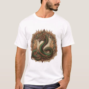 T-shirt Tatouage de Naga thaïlandais pour la puissance et