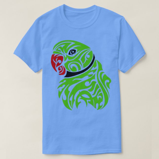 T-shirt tatouage de perroquet vert (Design devant)
