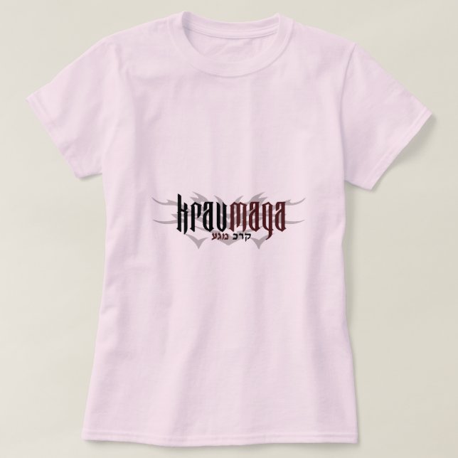 T-shirt Tatouage de roche de Krav Maga (Design devant)