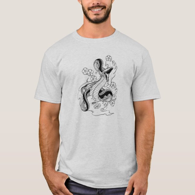 T-shirt Tatouage de serpent (Devant)