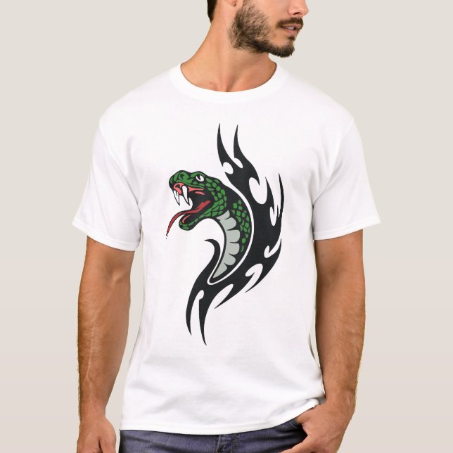 T-shirt tatouage de serpent (Devant)