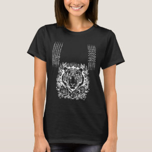 T-shirt Tatouage de tigre Muay Thai Kickboxing Culturel as