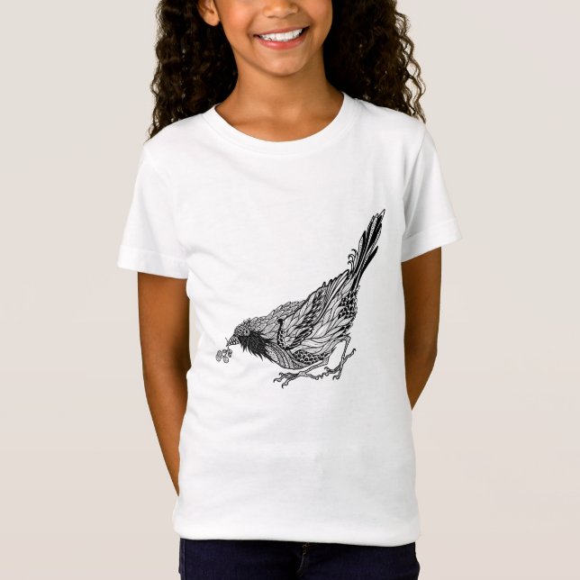 T-Shirt Tatouage d'oiseau (Devant)