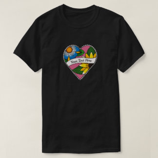T-shirt Tatouage du coeur floral - Créez votre propre