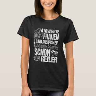 T-shirt Tatouage, Femmes Tatouées Rocher Votre Encre Avec
