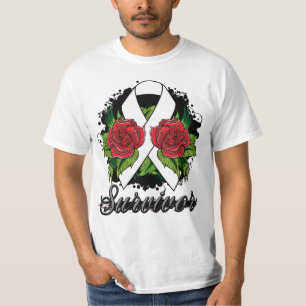 T-shirt Tatouage grunge rose de survivant puerpéral de