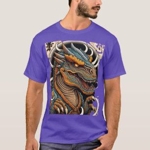 T-shirt tatouage japonais Dinosaur