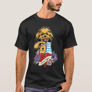 T-shirt Tatouage Je T'aime Maman Je Toy Poodle Maman