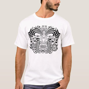 T-shirt Tatouage maori - noir et blanc
