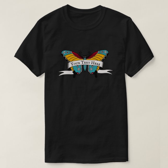 T-shirt Tatouage Papillon - Créez le Vôtre (Design devant)