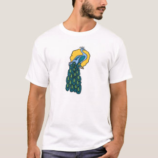 T-shirt Tatouage Peacock vintage