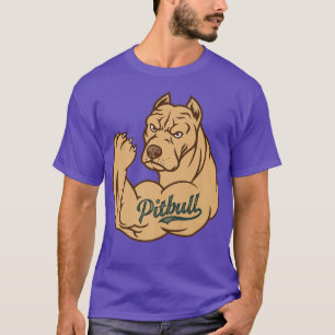 T-shirt Tatouage Pitbull, chien est amour Pitbull sourire,