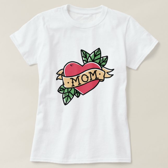 T-shirt Tatouage rétro (Design devant)