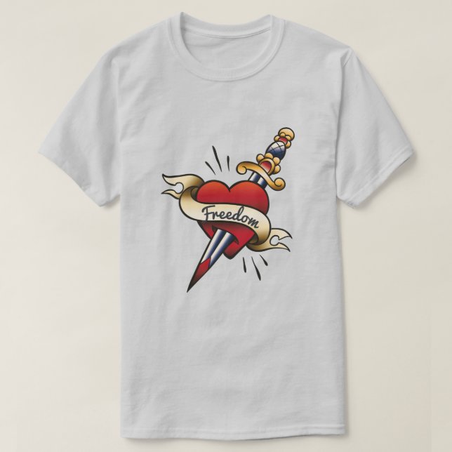 T-shirt Tatouage rétro (Design devant)