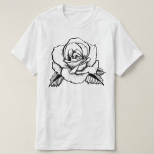 T-shirt tatouage rose