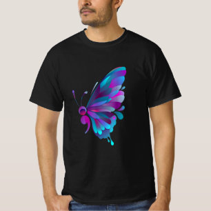 T-shirt tatouage semi-côlon à demi-papillon semicolon vint