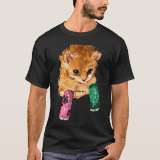 T-shirt tatouage tot chat Tot Tot Le chat Tater Tot Bonker
