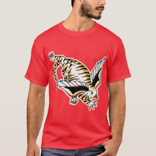 T-shirt Tatouage traditionnel du tigre avale