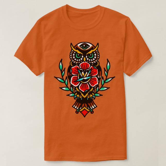 T-shirt tatouage traditionnel rose (Design devant)