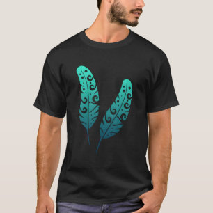 T-shirt Tatouage tribal de plumes Maori de Polynésie Nouve