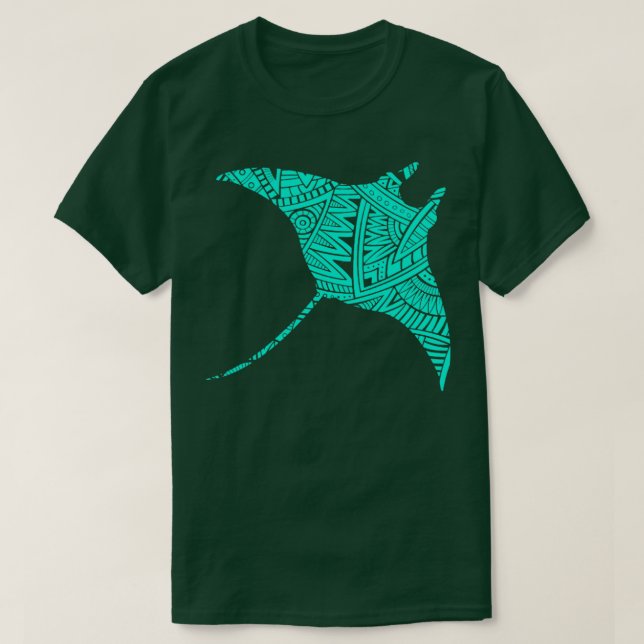 T-shirt Tatouage tribal maori Manta Ray (Design devant)