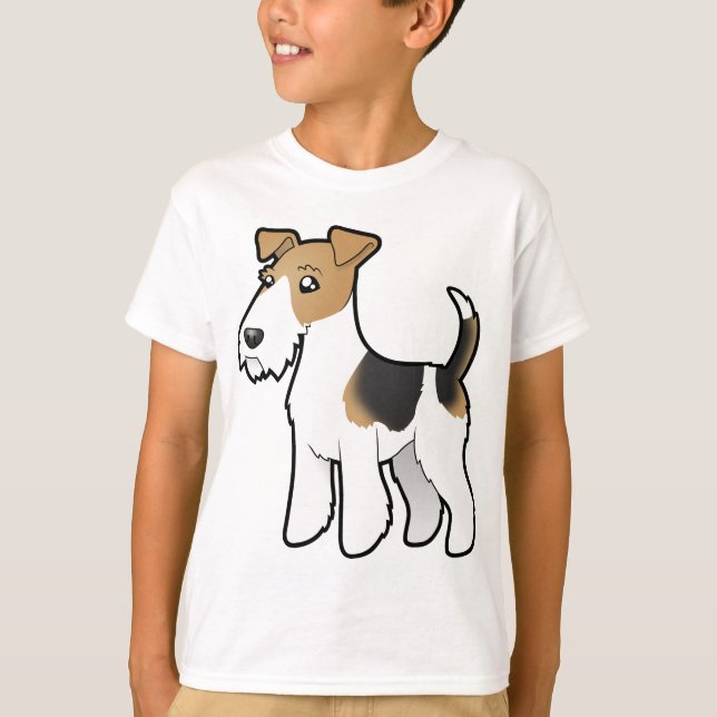 T-shirt Tatouage Wire Fox Terrier (Devant)